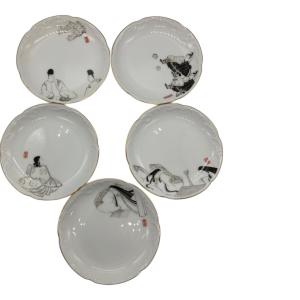 大倉陶園 (オオクラトウエン) 皿揃え 源氏物語 5Pセット