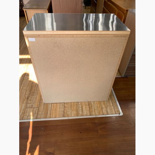 UNICO (ウニコ) チェスト ナチュラル 3段 ステンレス天板 LOM ユニット Ｗ800