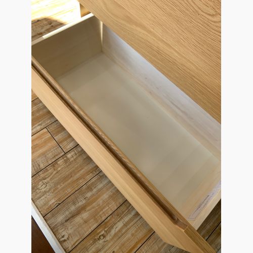 UNICO (ウニコ) チェスト ナチュラル 3段 ステンレス天板 LOM ユニット Ｗ800