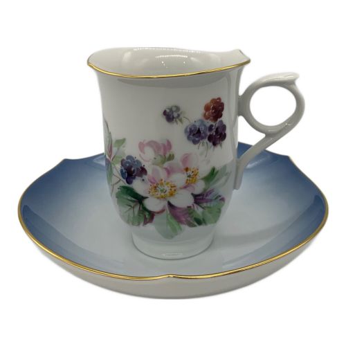 Meissen (マイセン) コーヒーカップ&ソーサー 245090 いちごの華（ブルー）