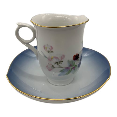 Meissen (マイセン) コーヒーカップ&ソーサー 245090 いちごの華（ブルー）