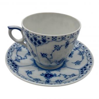 ROYAL COPENHAGEN (ロイヤル・コペンハーゲン) カップ&ソーサー ブルーフルーテッド・ハーフレース