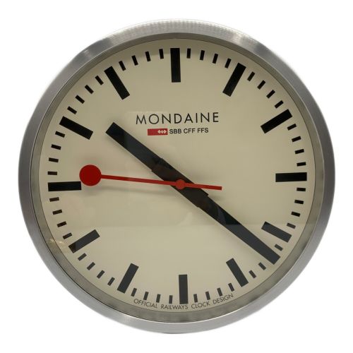 MONDAINE (モンディーン) ウォールクロック A990.CLOCK.16SBB 裏面小キズ有