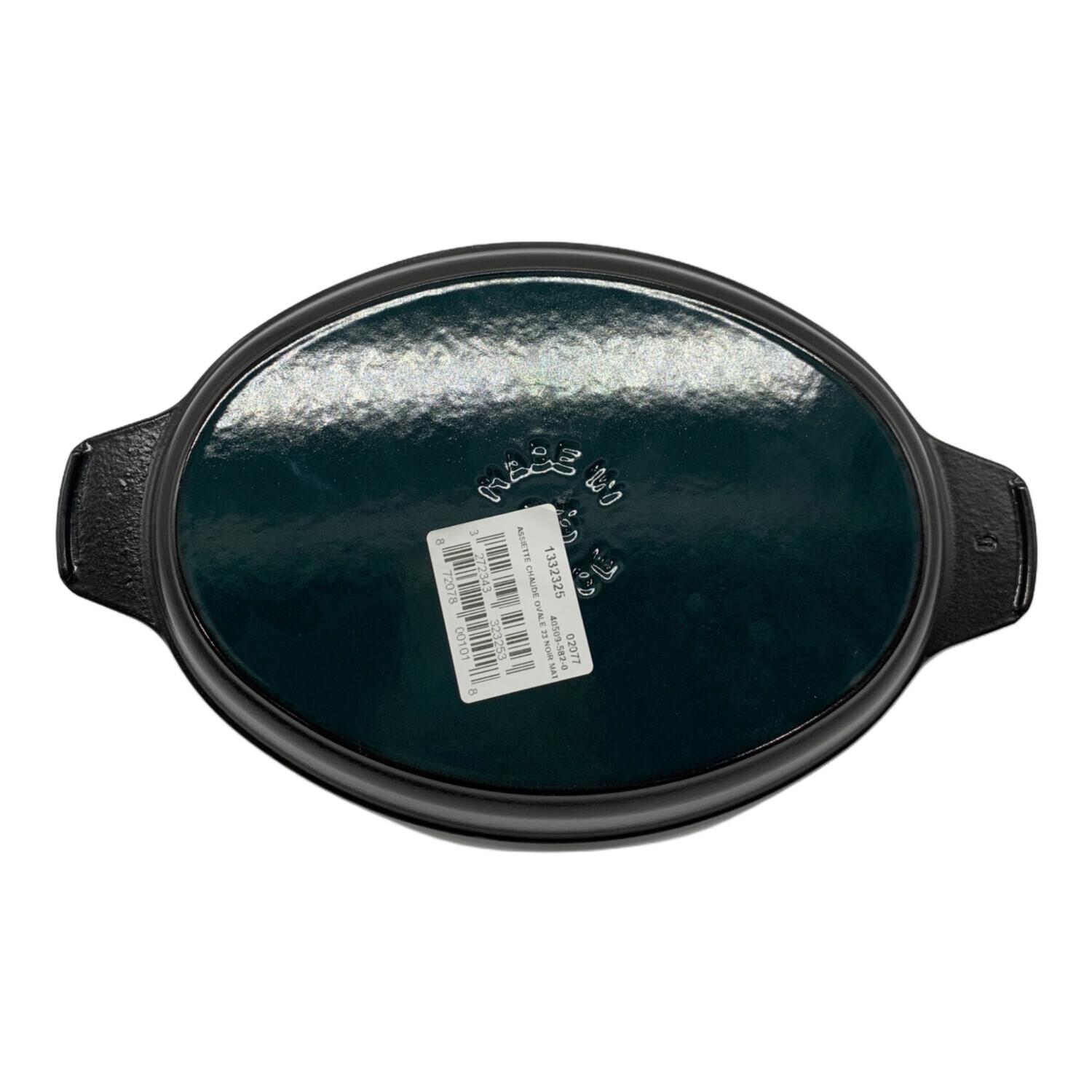 Staub (ストウブ) オーバルホットプレート ブラック 23×17 40509