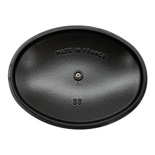 Staub (ストウブ) オーバルホットプレート ブラック 23×17 40509-582