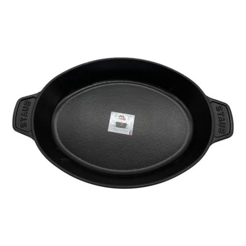Staub (ストウブ) オーバルホットプレート ブラック 23×17 40509-582