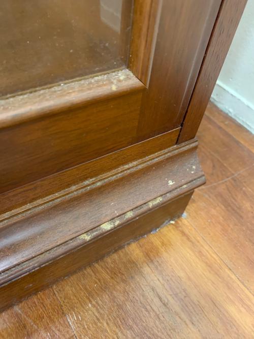 MARUNI (マルニ) ガラスキャビネット ブラウン 地中海シリーズ