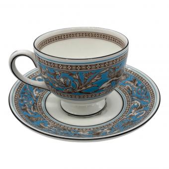 Wedgwood (ウェッジウッド) カップ&ソーサー フロレンティーン・ターコイズ