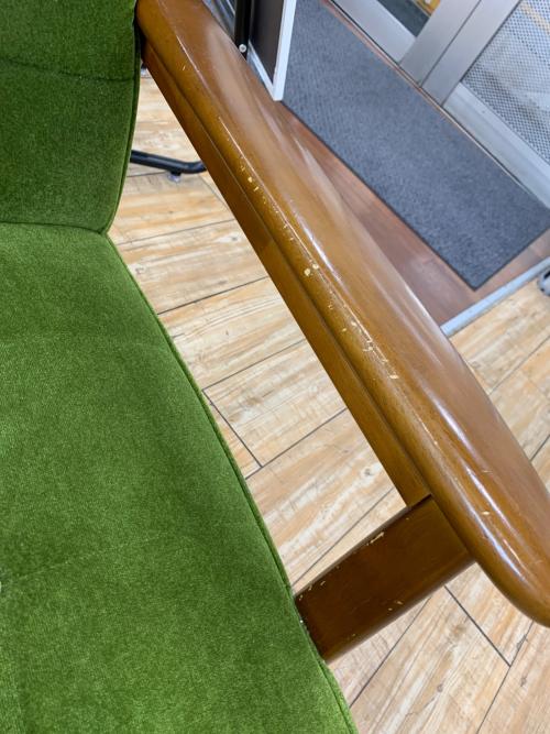 カリモク60 (カリモクロクマル) 2人掛けソファー モケットグリーン 212 Kチェア 2シーター W36173QW ファブリック 100,760円