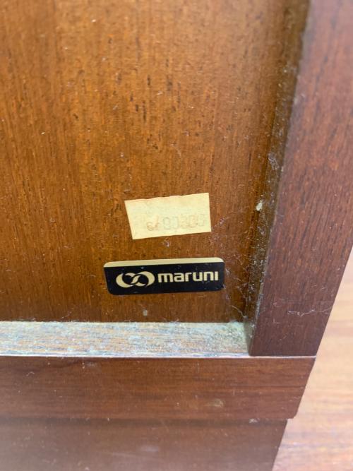 MARUNI (マルニ) ガラスキャビネット ブラウン 地中海シリーズ