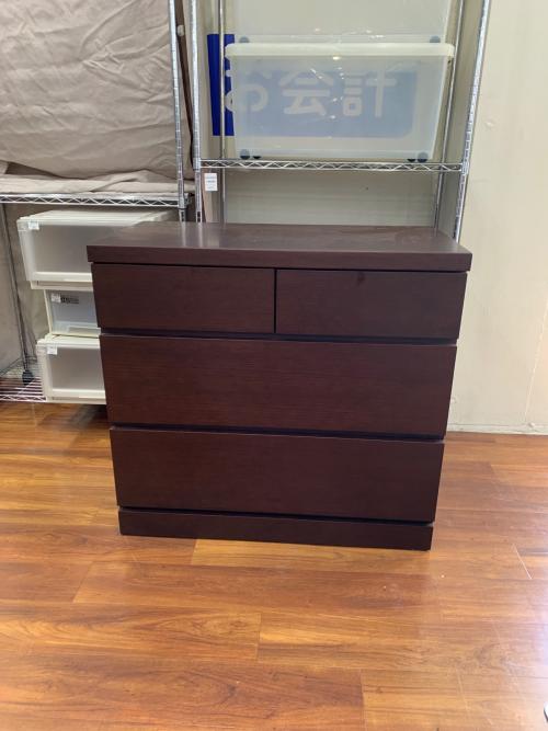 加藤木工 (カトウモッコウ) ローチェスト IDC取扱 3段 ナラ材 モエ ローチェスト90