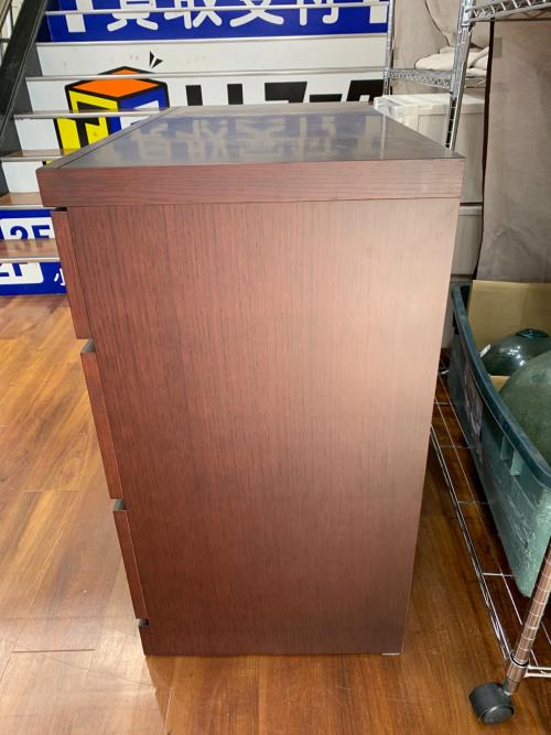 加藤木工 (カトウモッコウ) ローチェスト IDC取扱 3段 ナラ材 モエ ローチェスト90