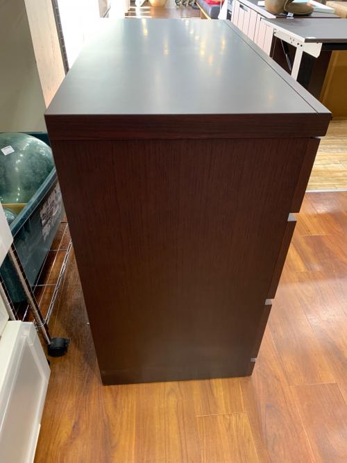 加藤木工 (カトウモッコウ) ローチェスト IDC取扱 3段 ナラ材 モエ ローチェスト90