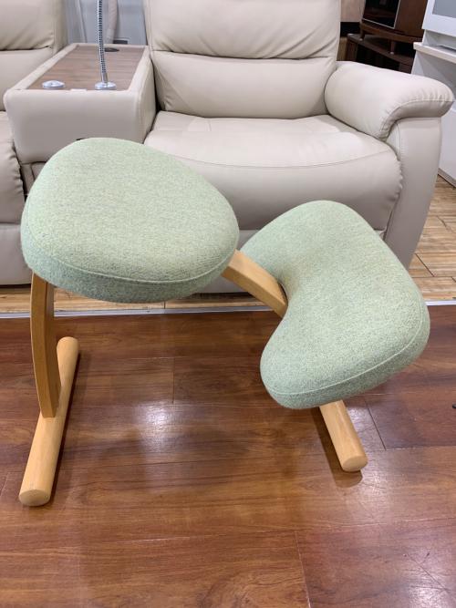 RYBO (リボ) バランスチェアー グリーン×ナチュラル 1人掛け