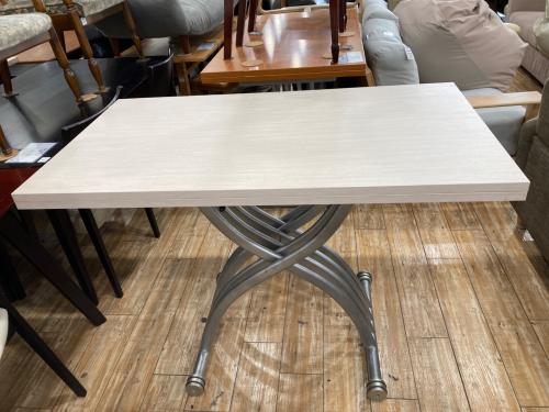 OZZIO ITALIA リフティングテーブル ベージュ×グレー SALISCENDI