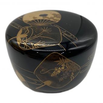 平棗 団扇蒔絵 坂下雄峰作