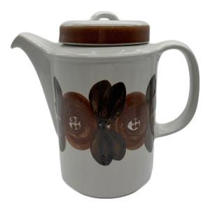 ARABIA (アラビア) コーヒーポット ホワイト×ブラウン Ulla Procope ロスマリン