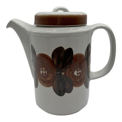 ARABIA (アラビア) コーヒーポット ホワイト×ブラウン Ulla Procope ロスマリン