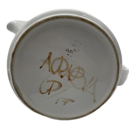 ARABIA (アラビア) コーヒーポット ホワイト×ブラウン Ulla Procope ロスマリン