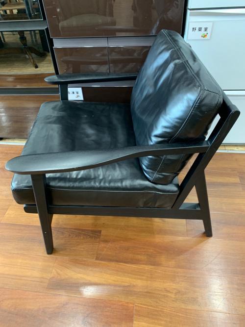 Franc franc (フランフラン) 1人掛けソファー ブラック サルト