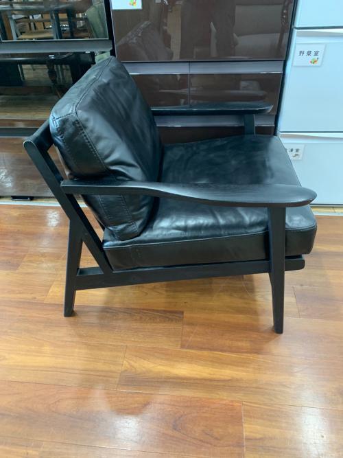 Franc franc (フランフラン) 1人掛けソファー ブラック サルト