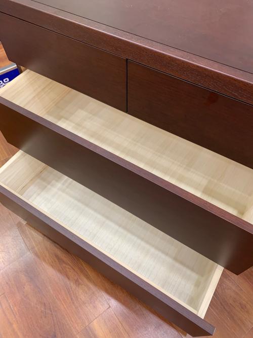 加藤木工 (カトウモッコウ) ローチェスト IDC取扱 3段 ナラ材 モエ ローチェスト90