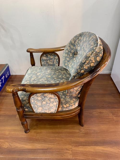 karimoku (カリモク) アームチェアー ブラウン×グリーン コロニアル