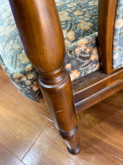 karimoku (カリモク) アームチェアー ブラウン×グリーン コロニアル