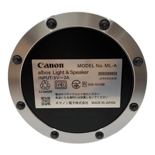 CANON (キヤノン) albos Light ＆ Speaker 削れ・キズ有 シルバー '22年12月中旬 発売 ML-A