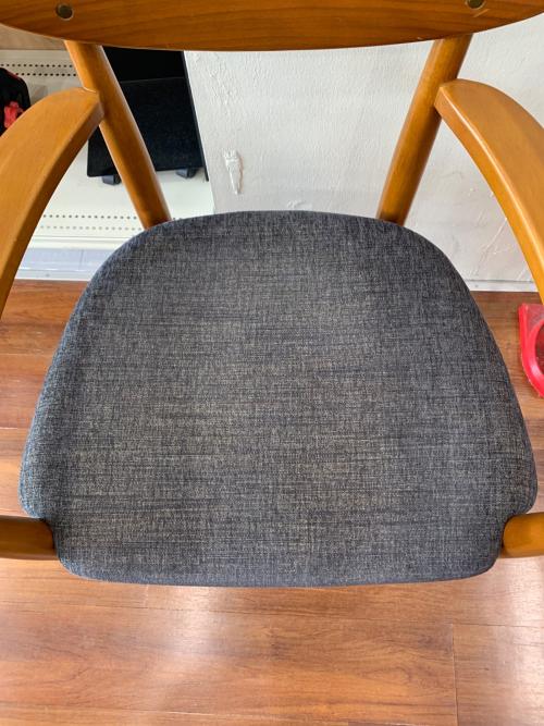 ACME Furniture (アクメファニチャー) ダイニングチェアー グレー×ブラウン TRESTLES