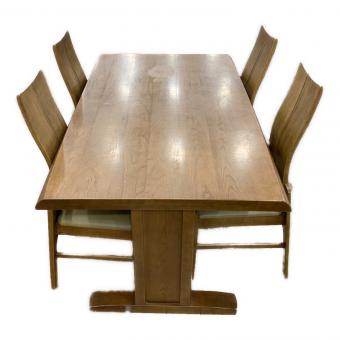 karimoku (カリモク) ダイニング5点セット ブラウン×グレー