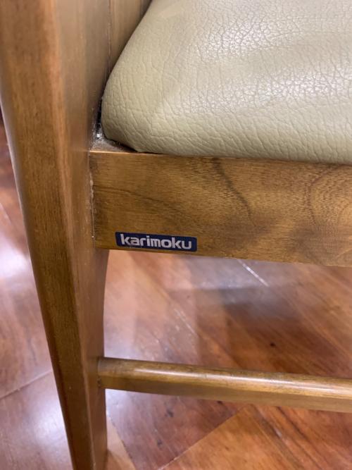 karimoku (カリモク) ダイニング5点セット ブラウン×グレー