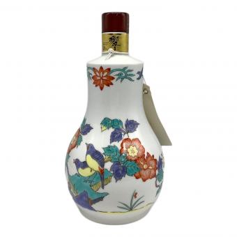 サントリー 響 ウィスキー 600ml　21年　有田焼〈色絵花鳥文茶筅形瓶〉