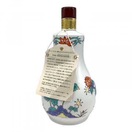 サントリー 響 ウィスキー 600ml 21年 有田焼〈色絵花鳥文茶筅形瓶