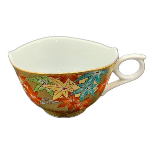 有田焼 (アリタヤキ) ペアカップ&ソーサー 金龍窯 江口天童 金彩紅葉絵