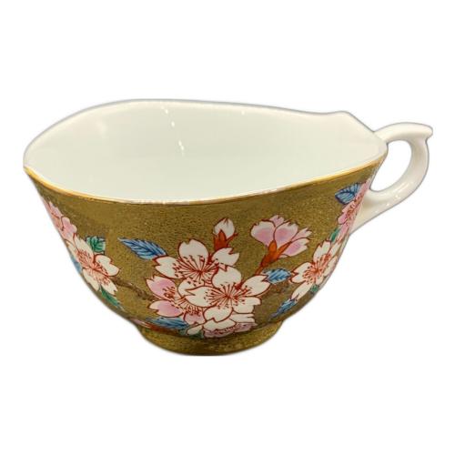 有田焼 (アリタヤキ) ペアカップ&ソーサー 金龍窯 江口天童 金彩紅葉絵