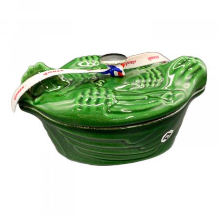 完売品　レア　ストウブ　スモールチキン 11 cm バジルグリーン Staub (ストウブ) スモールチキンココット バジルグリーン｜トレファク