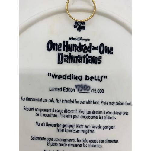 DISNEY (ディズニー) 3Dプレート 101匹わんちゃん ”Wedding bells”