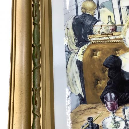 ROYAL COPENHAGEN (ロイヤル・コペンハーゲン) 陶版画 藤田嗣治「Cafe
