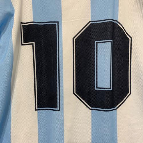 le coq sportif (ルコックスポルティフ) ユニフォーム アルゼンチン代表 ＃10マラドーナ SIZE XXL ホワイト×ブルー