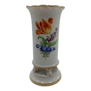 Meissen (マイセン) フラワーベース 花柄 四つ足