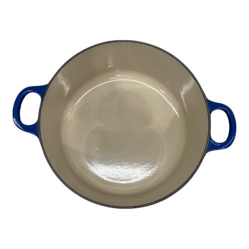 LE CREUSET (ルクルーゼ) 両手鍋 24cm ブルー ココット・ロンド