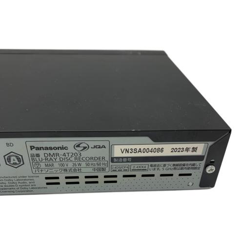 Panasonic (パナソニック) Blu-rayレコーダー DMR-4T203 2023年製 初期化済み