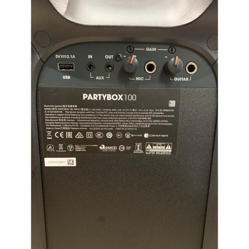 JBL (ジェービーエル) スピーカー PARTYBOX100 2020年製