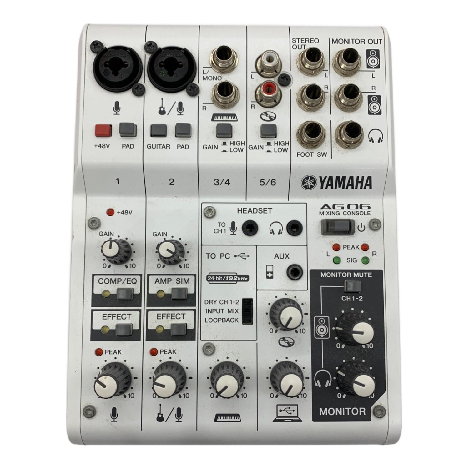 YAMAHA (ヤマハ) ミキシングコンソール AG-06 ☆｜トレファクONLINE