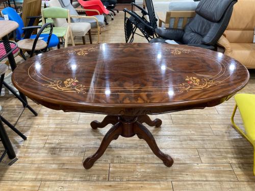 クラシックモダン調ダイニングテーブル ダークブラウン