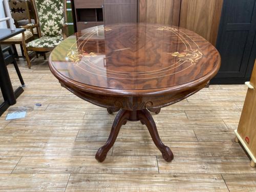 クラシックモダン調ダイニングテーブル ダークブラウン