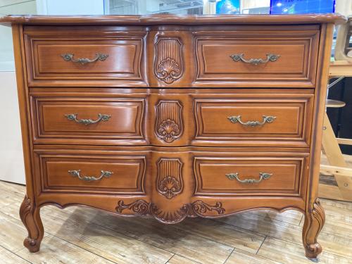 アンティーク調チェスト　サイドボード ライトブラウン