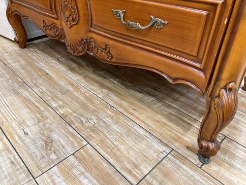 アンティーク調チェスト　サイドボード ライトブラウン