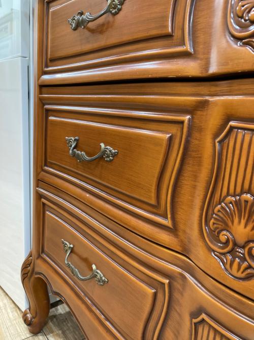 アンティーク調チェスト　サイドボード ライトブラウン